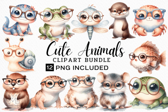 Download Watercolor Cute Animals PNG Clipart - Cute animals png Collection