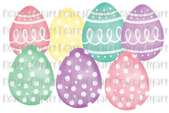Download Watercolor Easter Eggs PNG Clipart - Easter eggs Collection