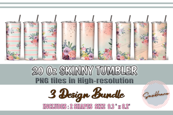 Download Watercolor Flowers Bundle Design Tumbler - Watercolor flowers Collection