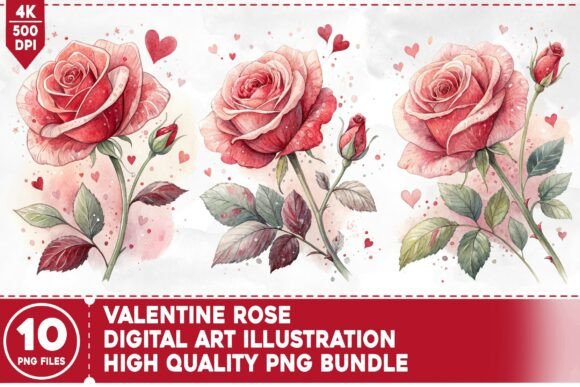 Download Valentine Rose PNG Bundle - Rose png bundle Collection
