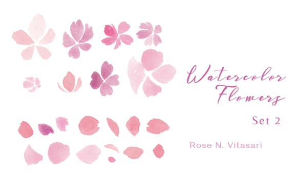 Download Watercolor Flowers Part 2 - Watercolor flowers Collection