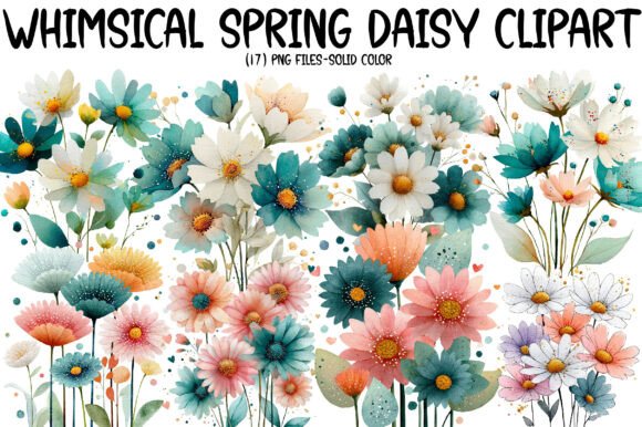 Download Whimsical Spring Daisy Clipart - Premium Resources
