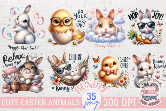 Download Easter Cute Animals PNG Bundle 35 - Premium Resources